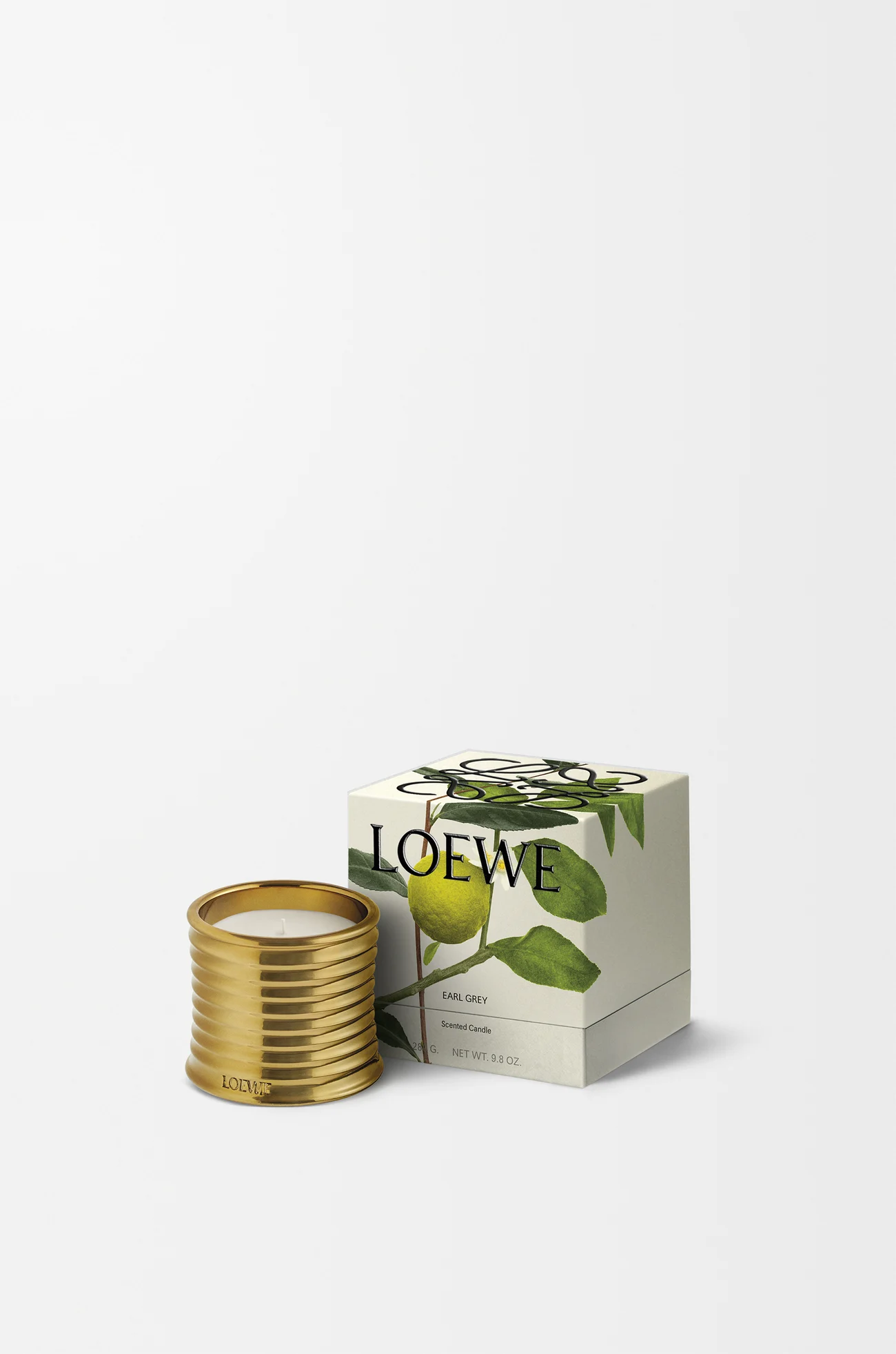 LOEWE Petite bougie parfumée Earl Grey Doré
