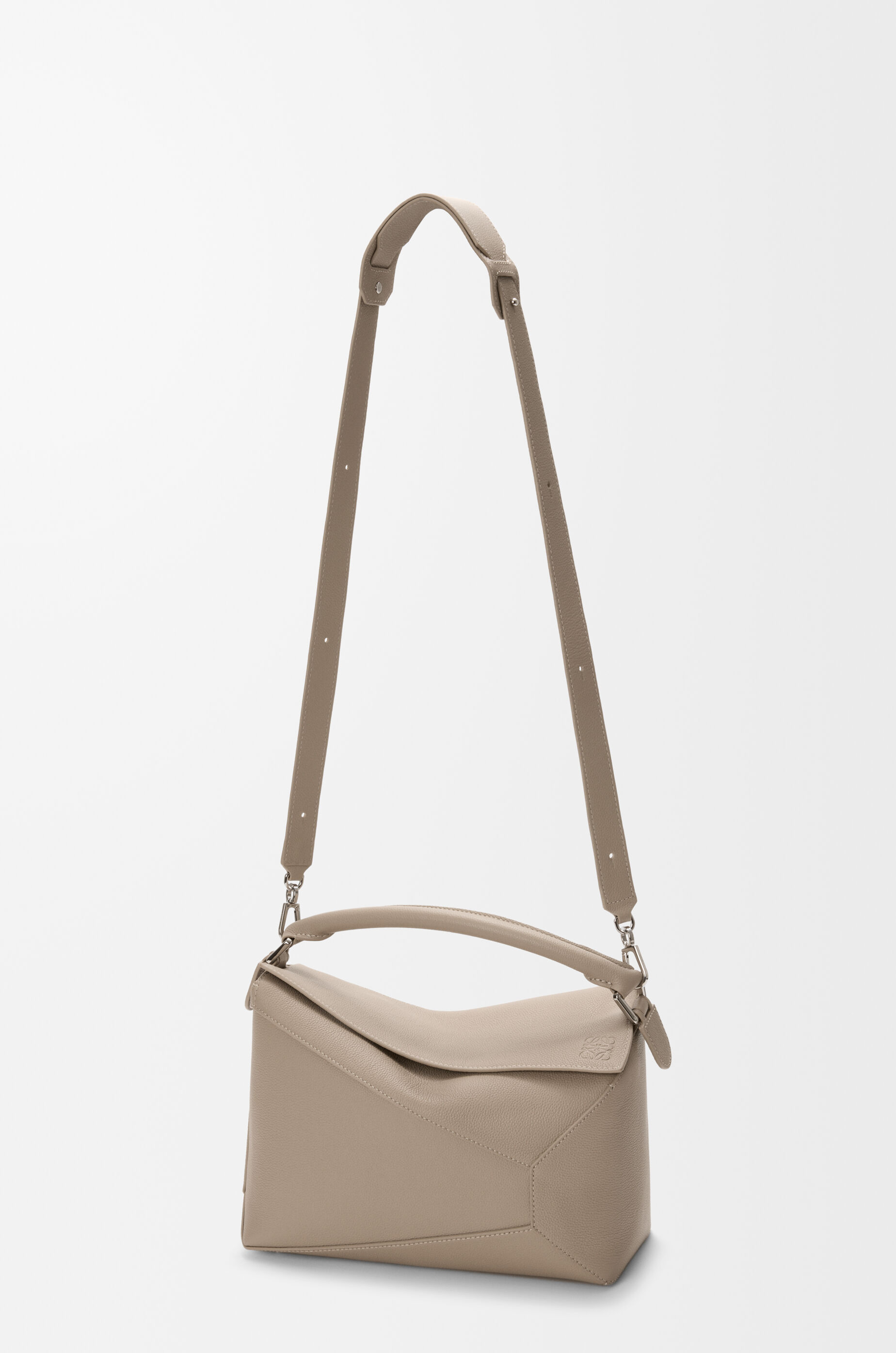 Medium Puzzle Edge bag in soft grained calfskin Brown - LOEWE USA