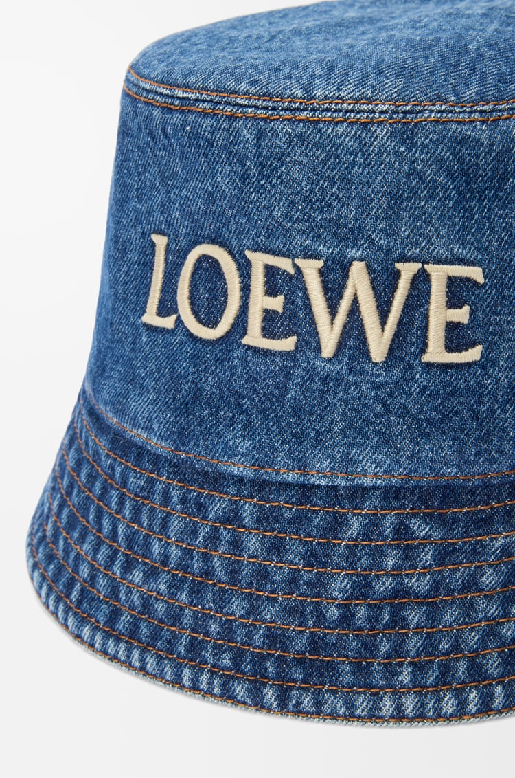 LOEWE LOEWE bucket hat in denim Denim Blue