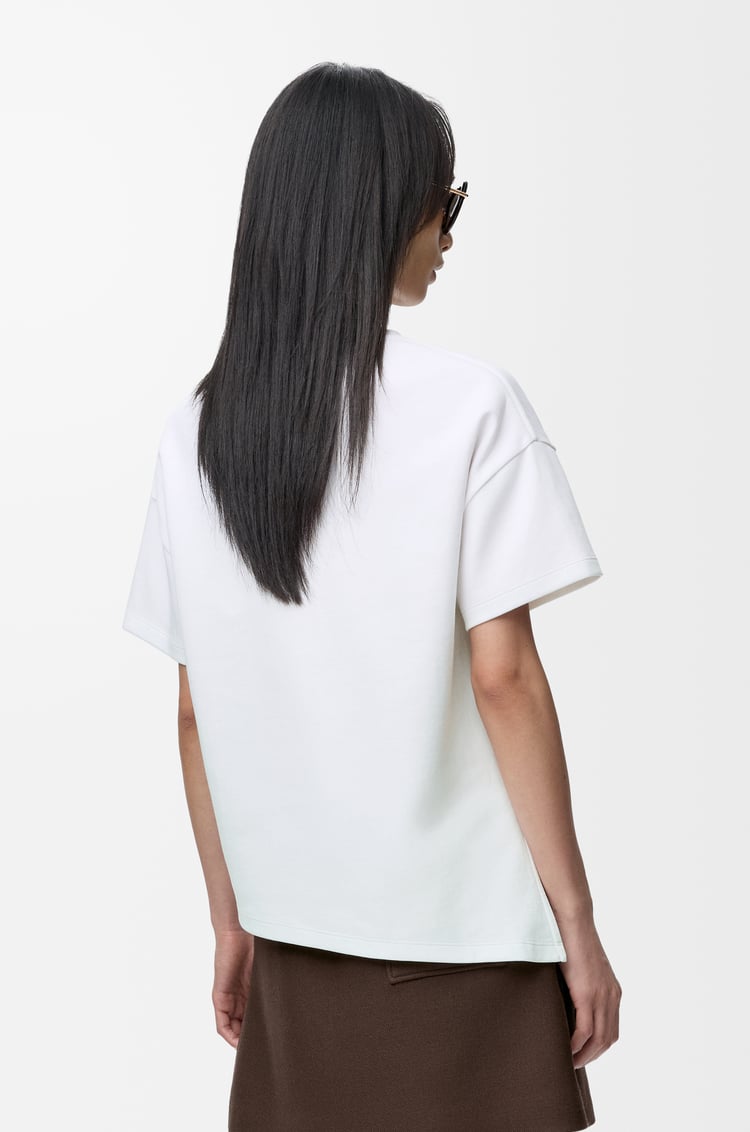 LOEWE Asymmetric t-shirt in cotton blend White