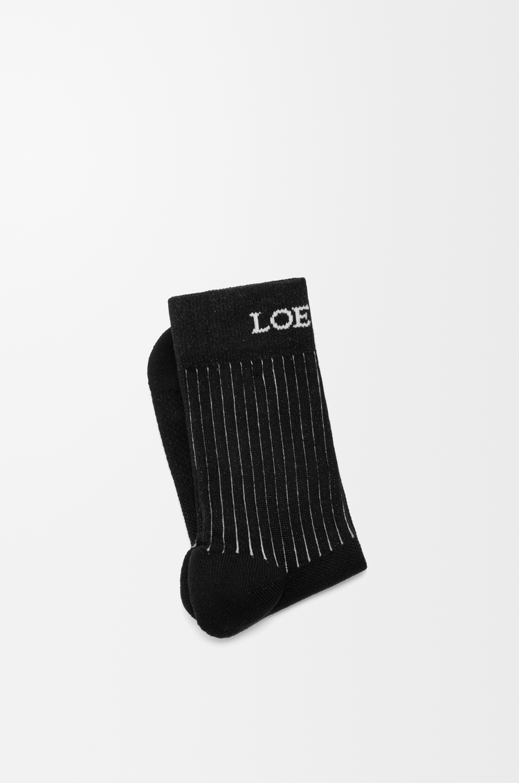 LOEWE Socks in cotton blend Black