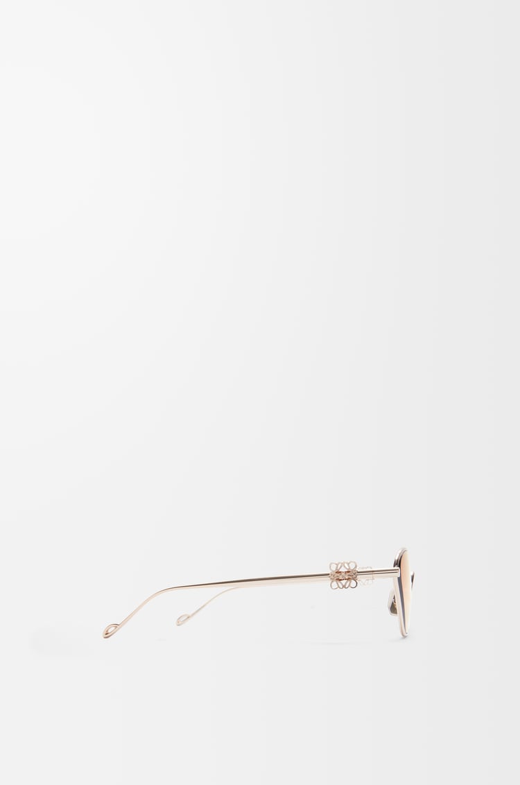 LOEWE Anagram hexagonal sunglasses Rose Gold