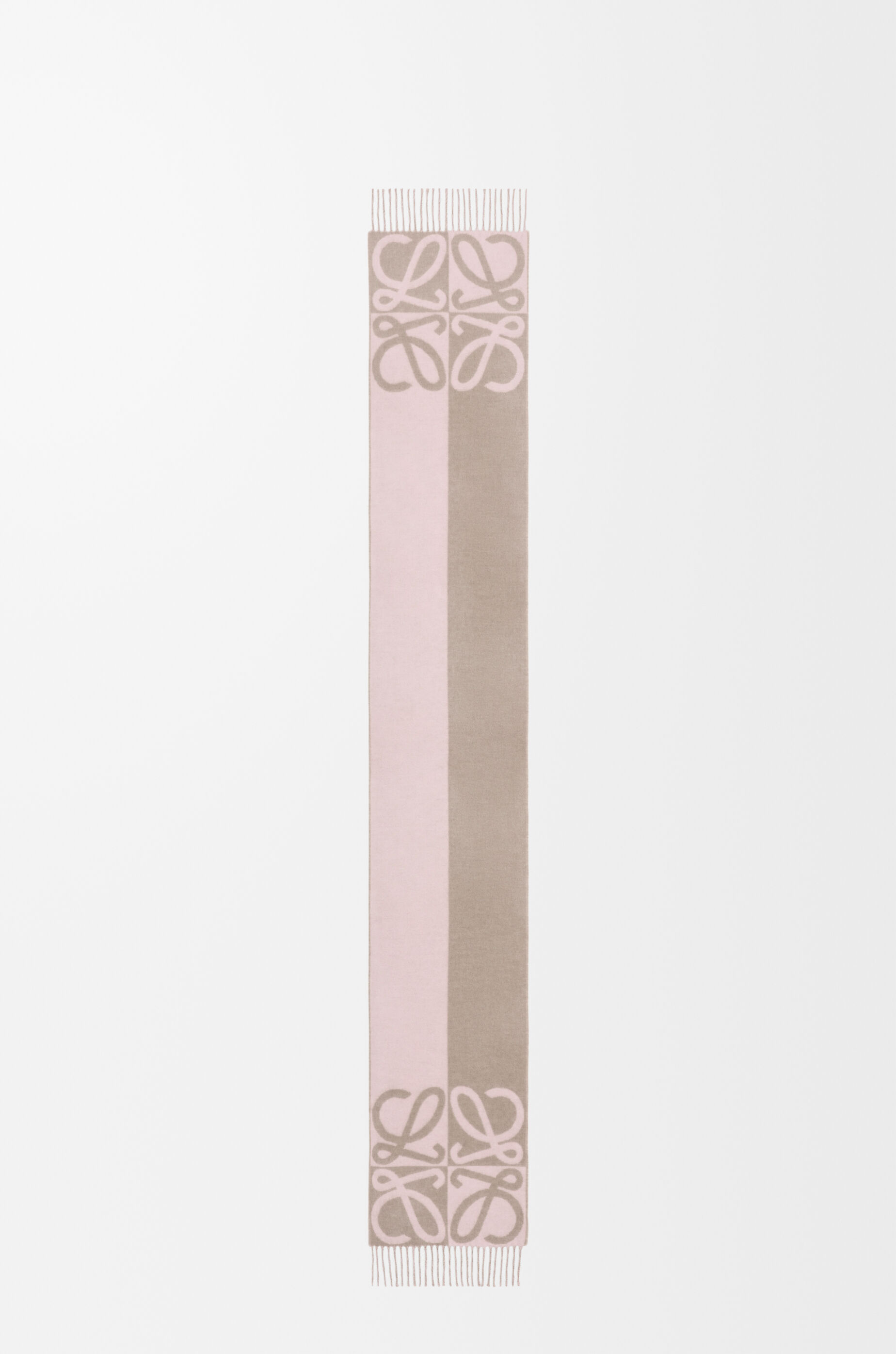 Scarf in wool and cashmere Pink - LOEWE USA Official Website