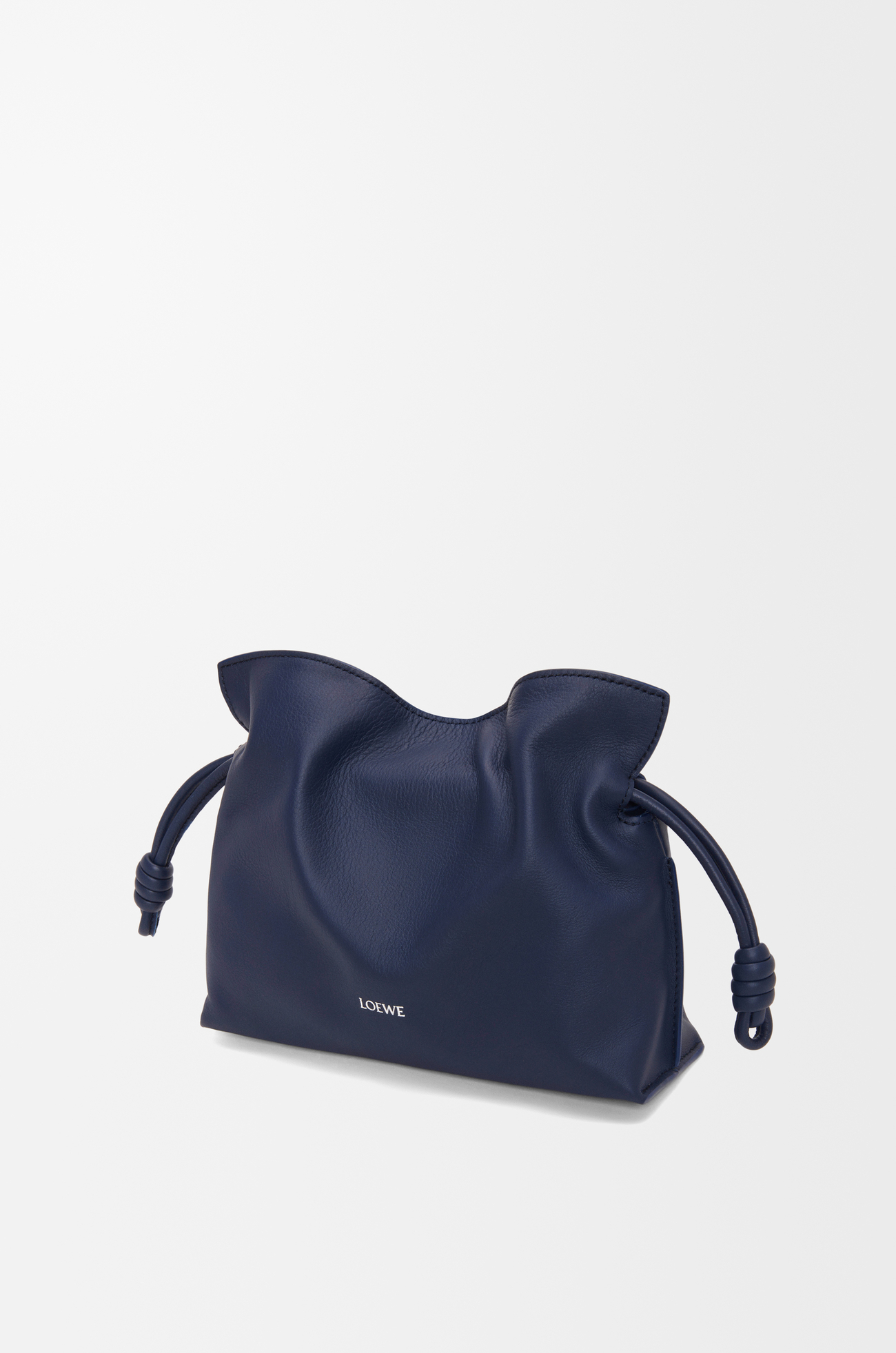 LOEWE Bolso Flamenco Clutch mini en piel napa de ternera Azul Abismo plp_rd