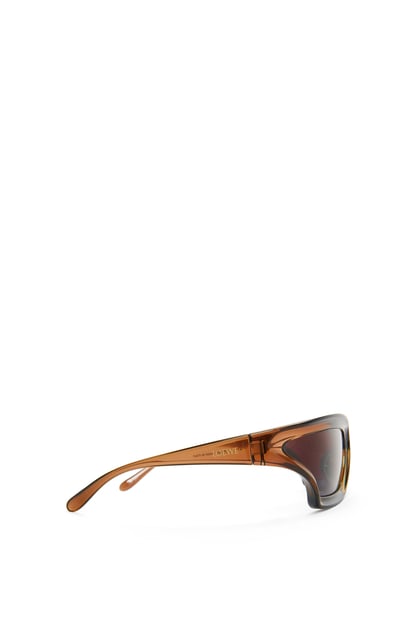 LOEWE Arch Mask sunglasses in nylon Transparent Brown plp_rd