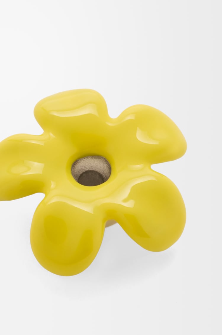 LOEWE Flower Hat pendant in sterling silver Silver/Yellow