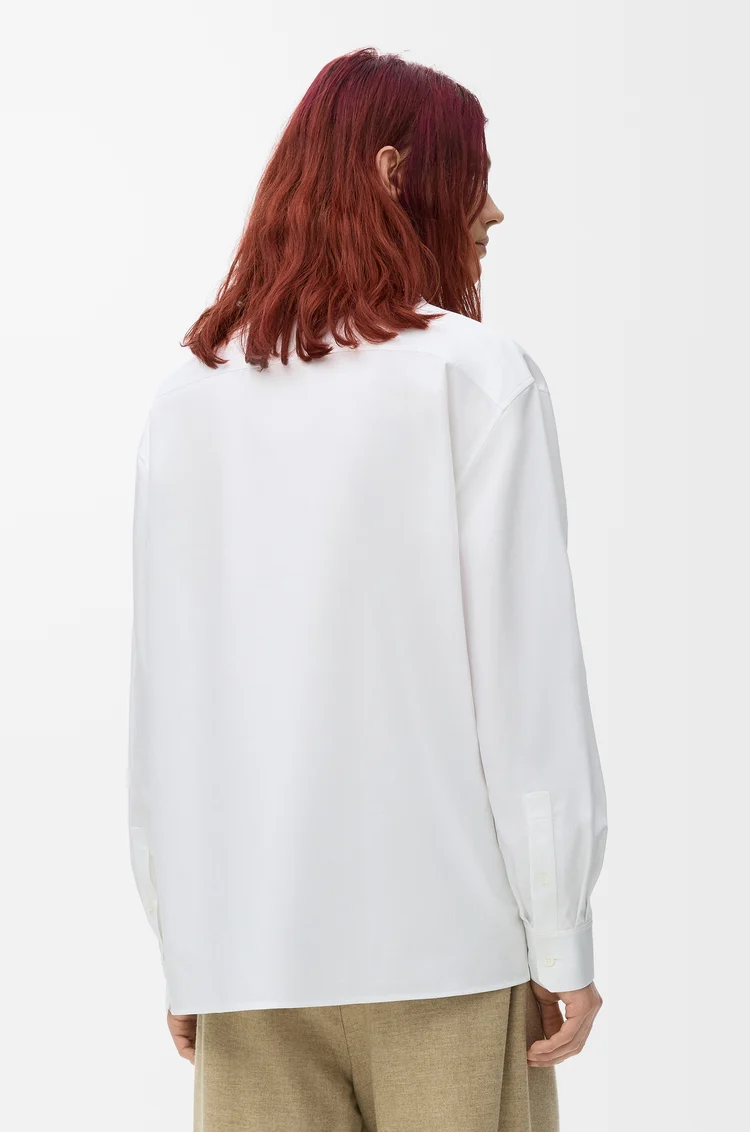 LOEWE Chemise Anagram en coton Blanc