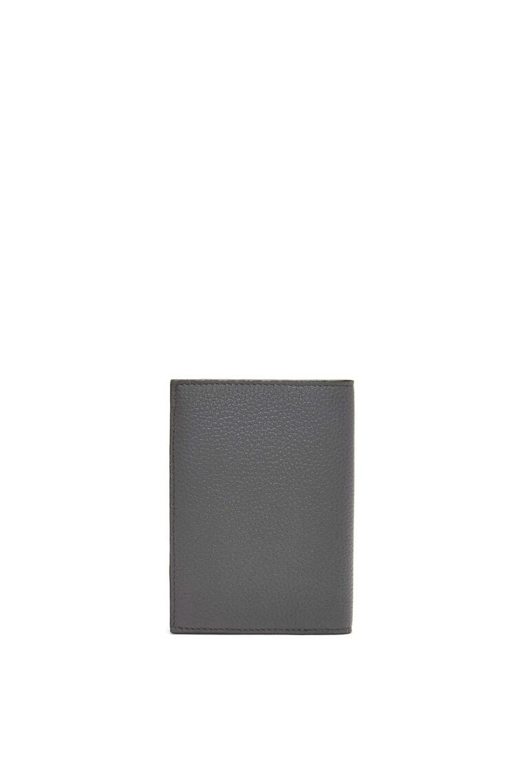 LOEWE Bifold cardholder in soft grained calfskin Anthracite