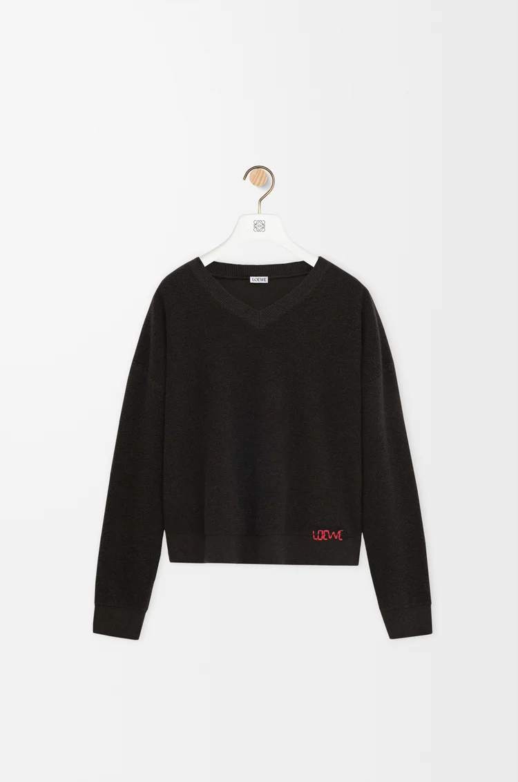 LOEWE Jersey en lana Verde Caqui