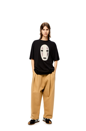LOEWE Kaonashi embroidered T-shirt in cotton Black/Multicolor plp_rd