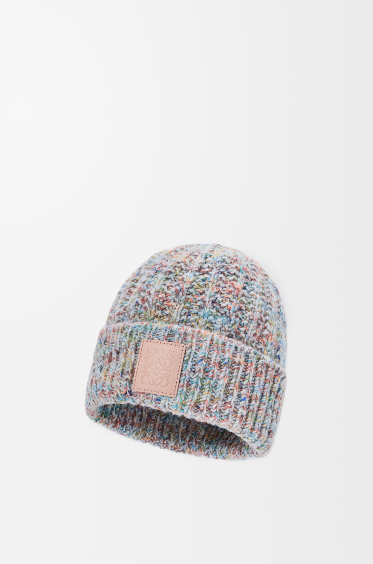 LOEWE Beanie in wool and cashmere blend Multicolor