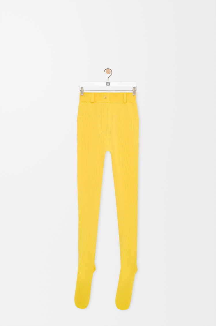 LOEWE Legging en mezcla de viscosa Amarillo