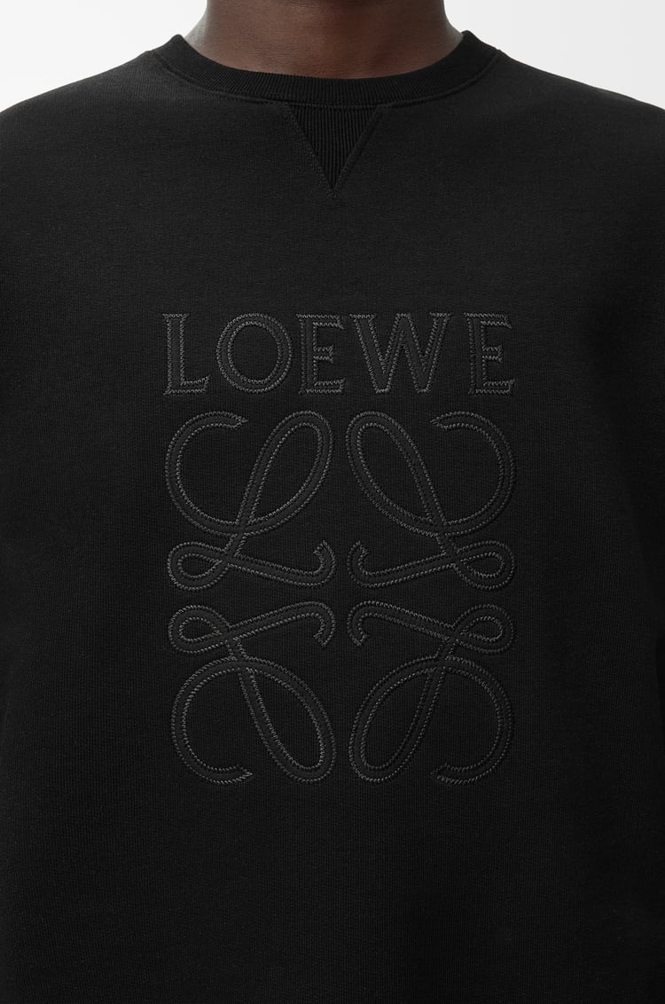 LOEWE Regular fit sweatshirt in cotton Black