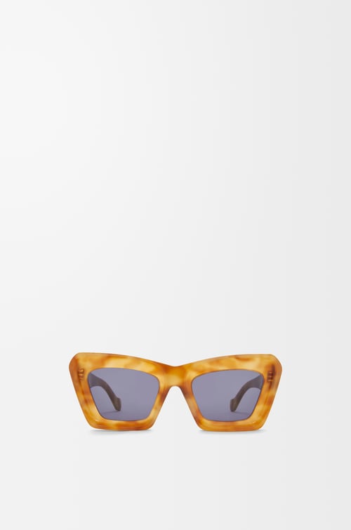 LOEWE Beveled Cateye sunglasses Shiny Blonde Havana/Smoke plp_rd