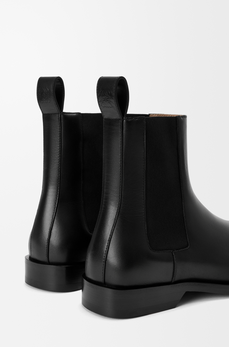LOEWE Bobine Chelsea bootie in shiny calfskin Black