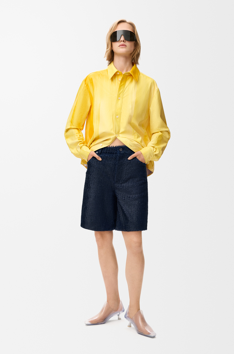 LOEWE Shirt in nappa lambskin Yellow