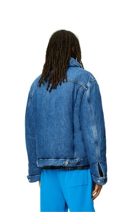 LOEWE Padded jacket in denim Indigo Blue