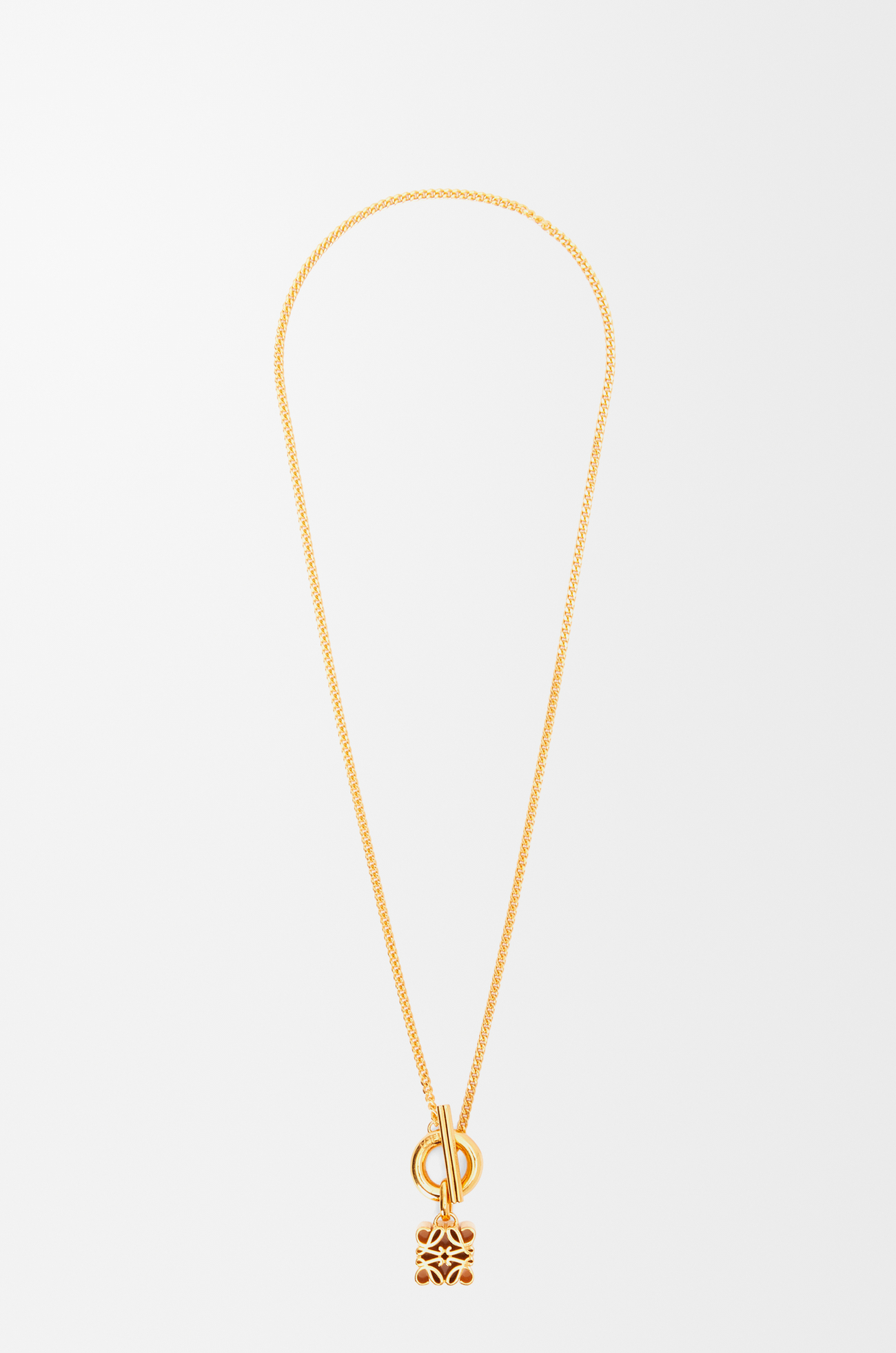 LOEWE 紋銀 Anagram 吊墜 金色