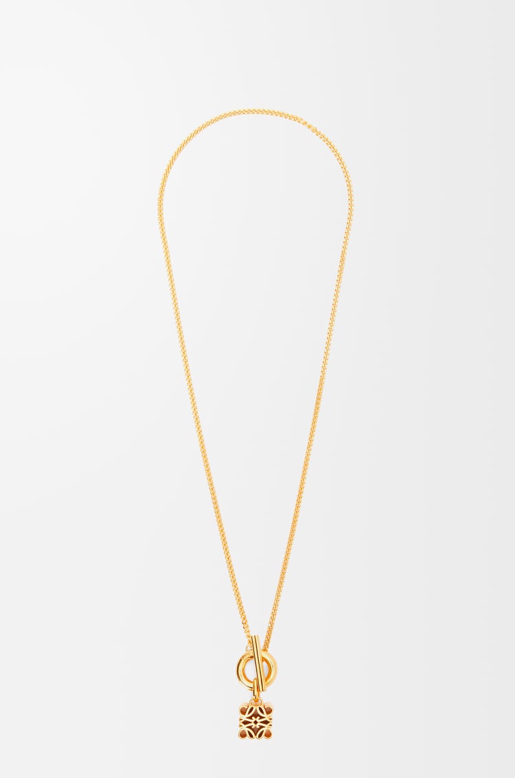 LOEWE Anagram pendant in sterling silver Gold