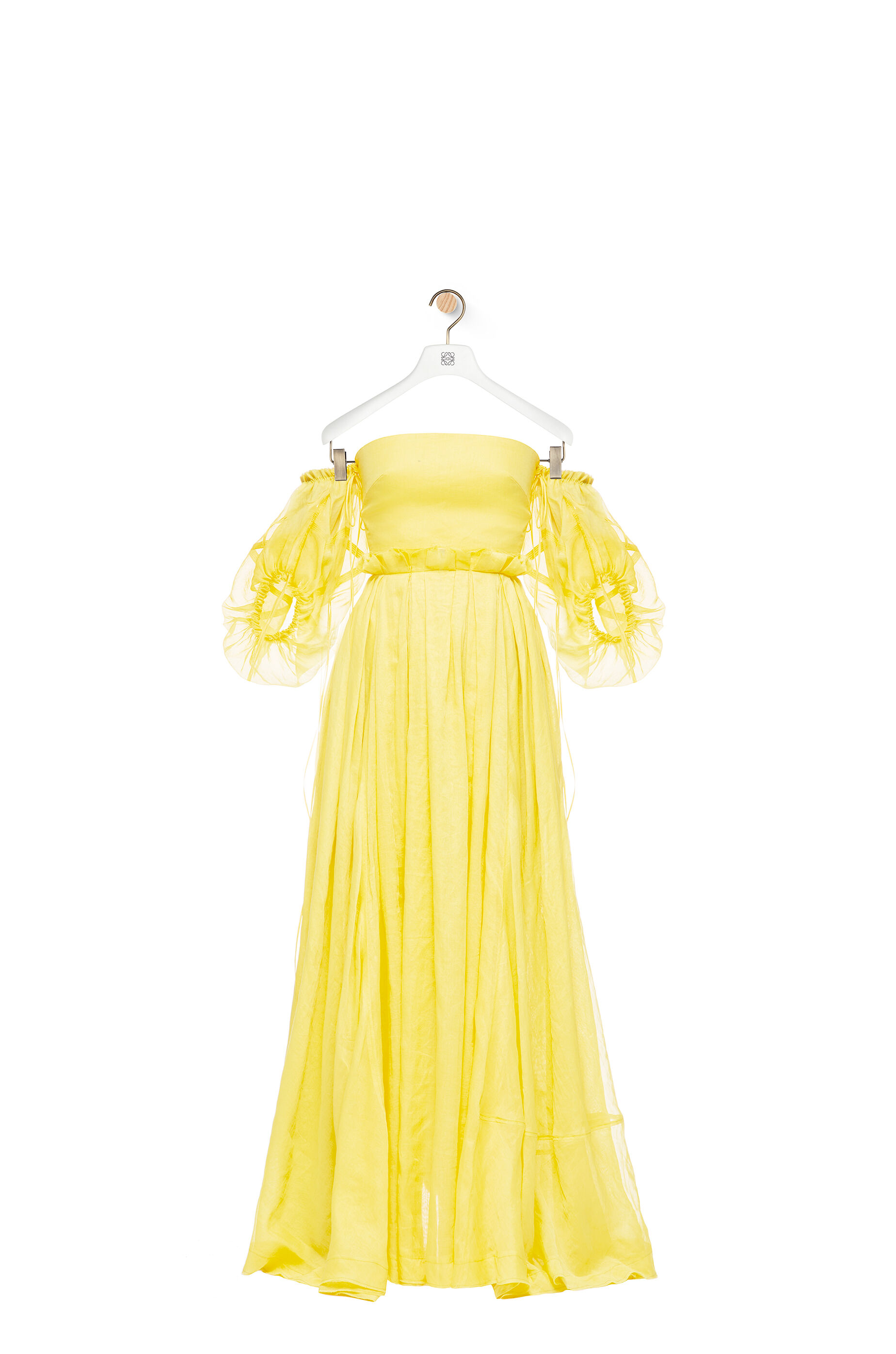 LOEWE OFF SHOULDER BALL GOWN Yellow