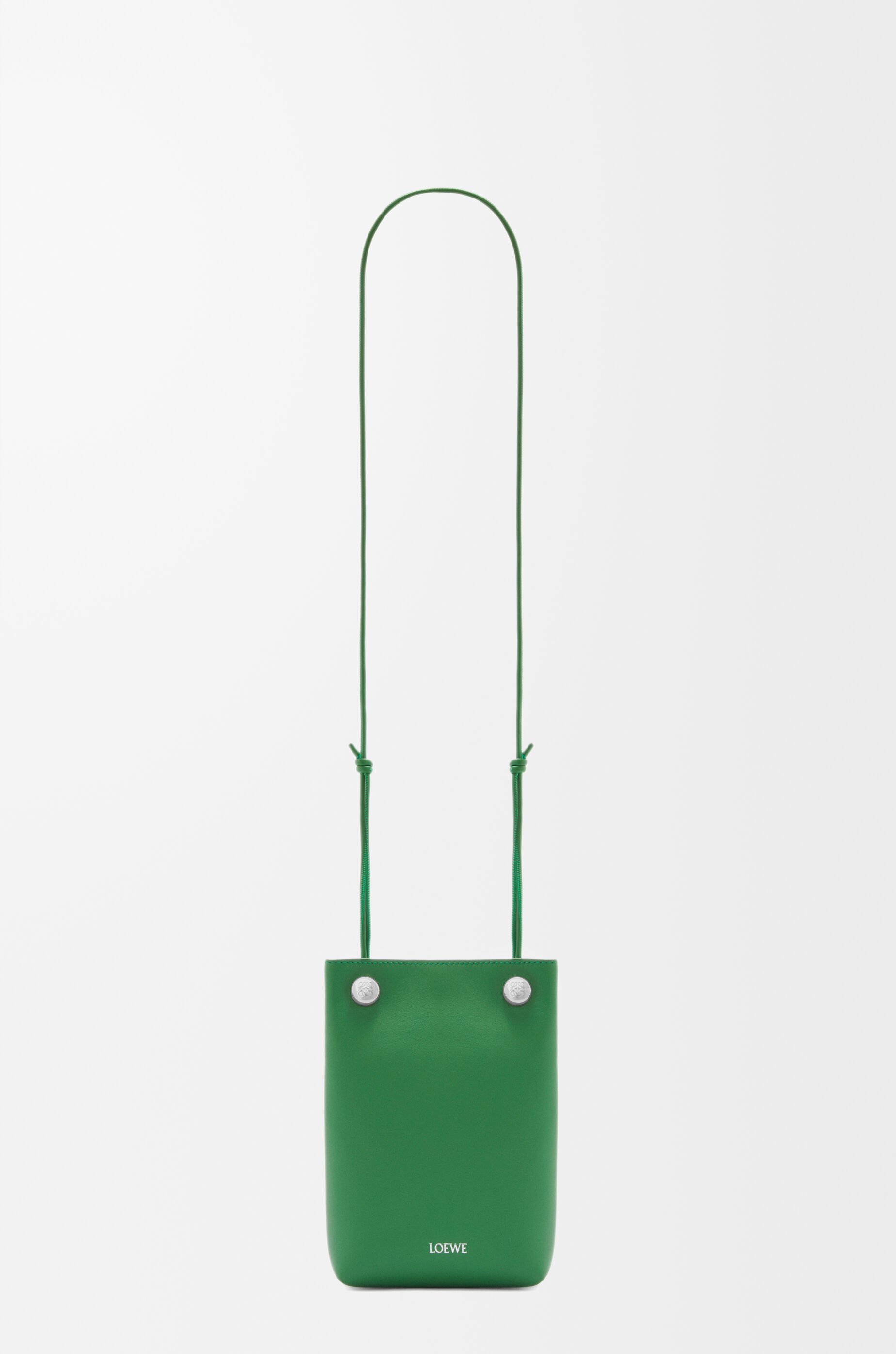 Pebble pouch in smooth calfskin Green - LOEWE