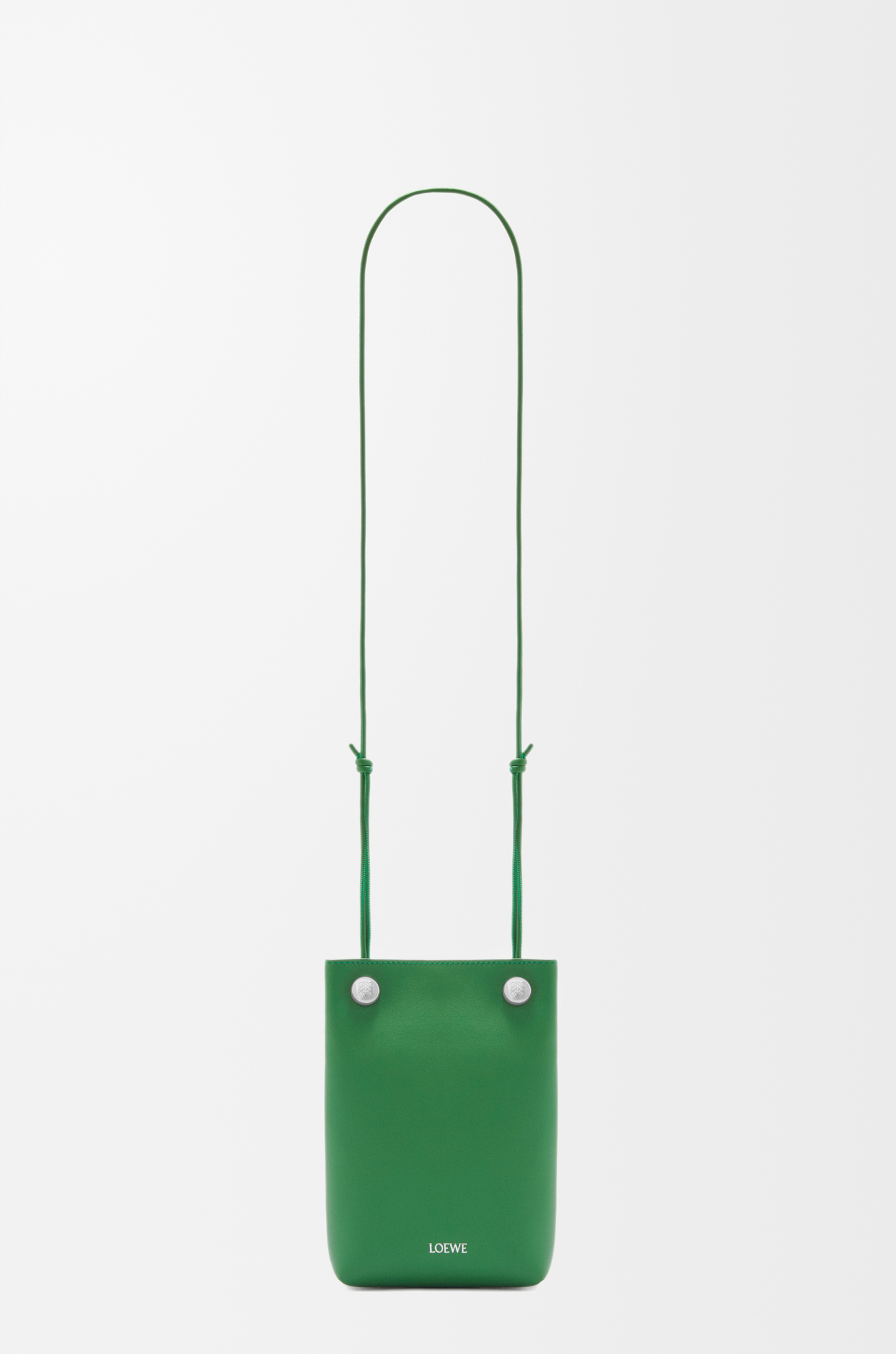 LOEWE ぺブル ポーチ（スムースカーフ） トロピカルグリーン plp_rd