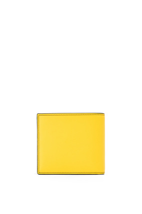 LOEWE Signature bifold wallet in calfskin Laurel Green/Lemon