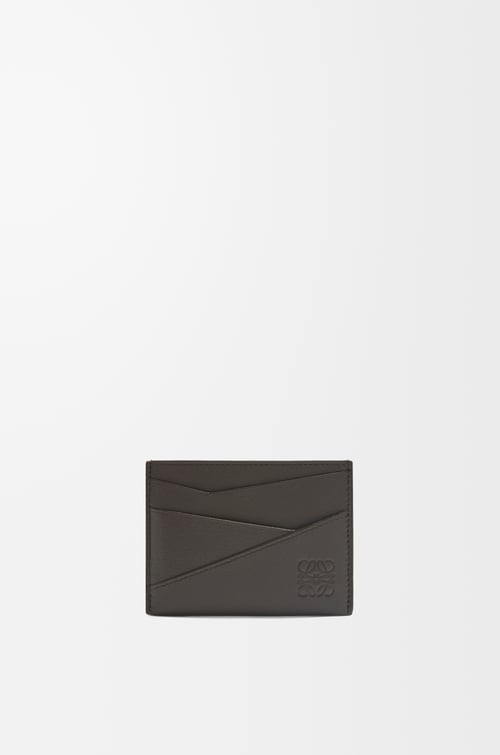 LOEWE Puzzle plain cardholder in classic calfskin Dark Grey plp_rd