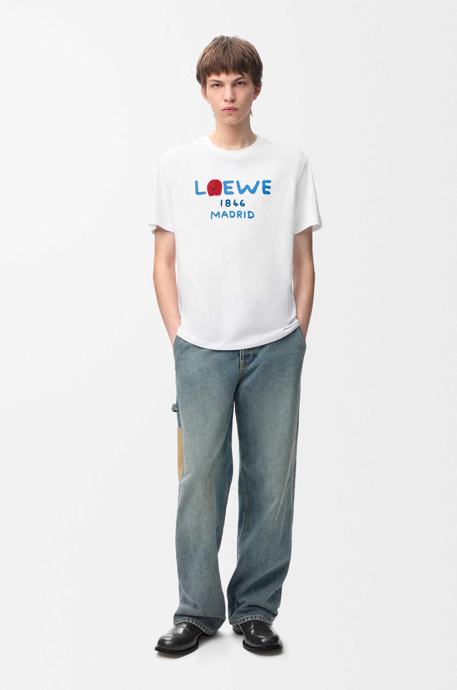 リラックスフィット Tシャツ（コットン） ホワイト - ロエベ 日本 公式