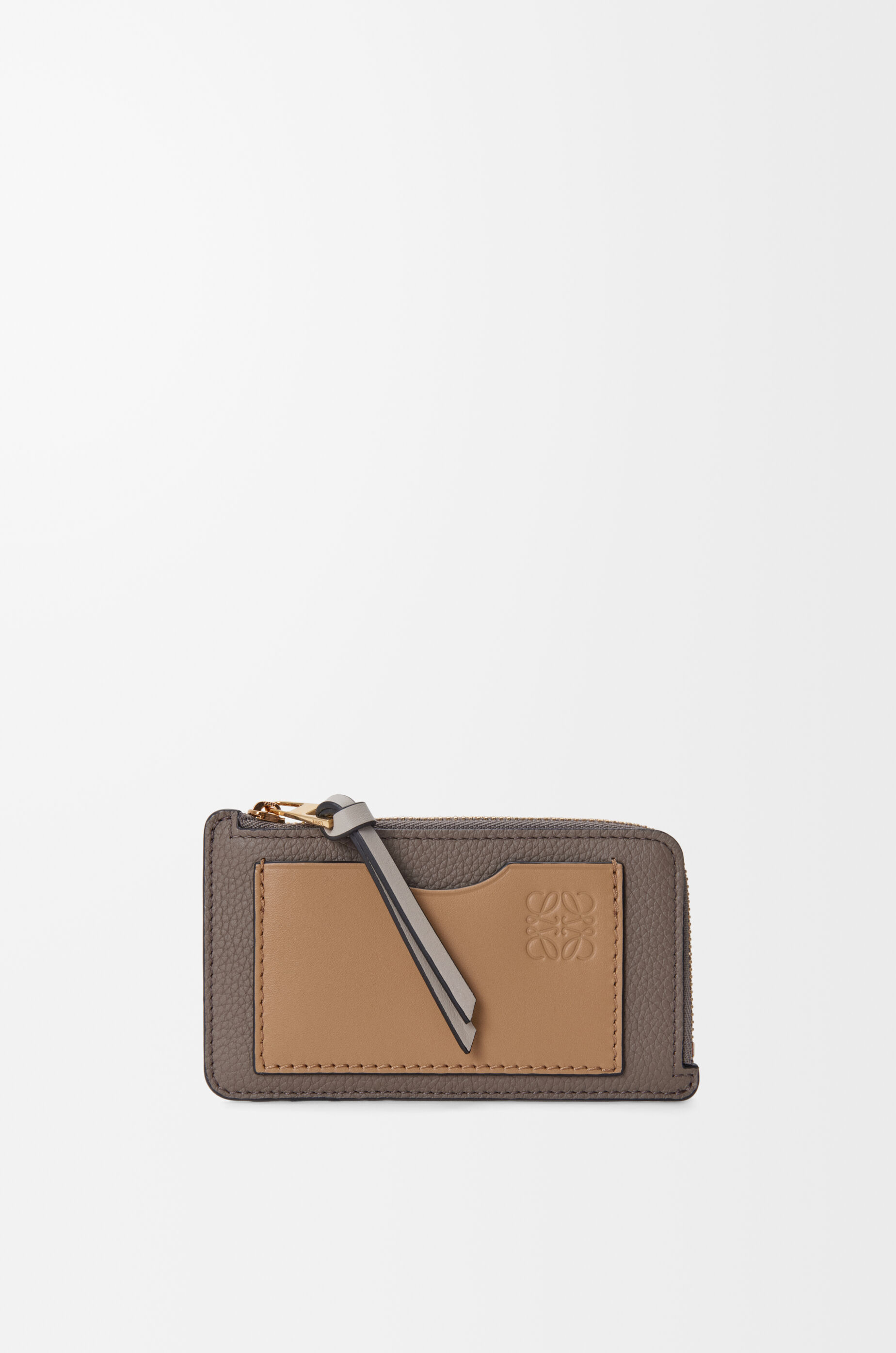 Coin cardholder in soft grained calfskin Brown - LOEWE USA