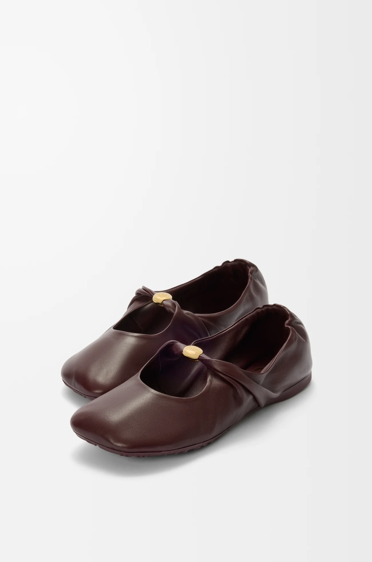 LOEWE ペブル ソフト バレリーナ（ナパラム） バーガンディ