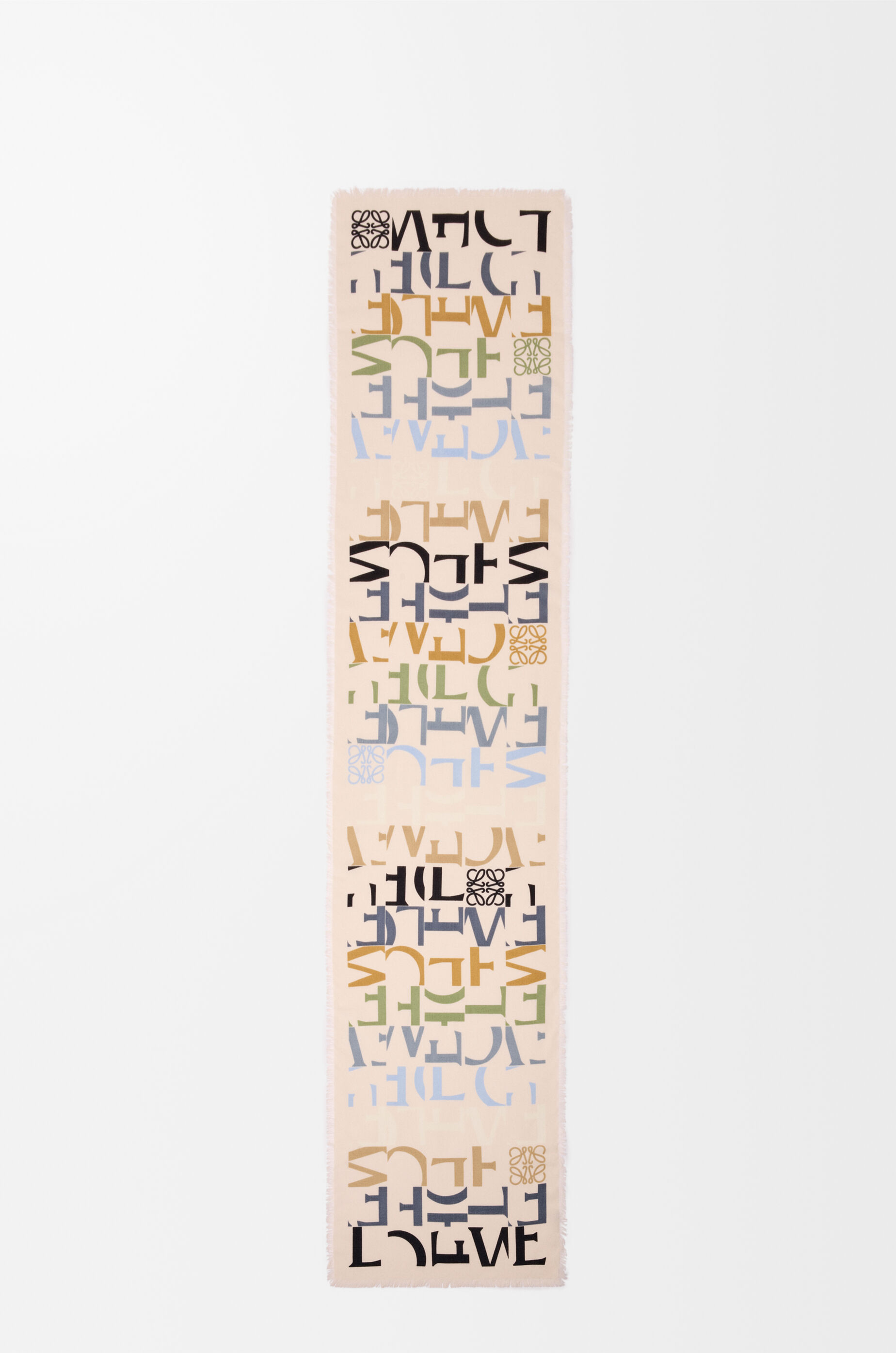 スカーフ（ウール/シルク/カシミヤブレンド） マルチカラー - LOEWE