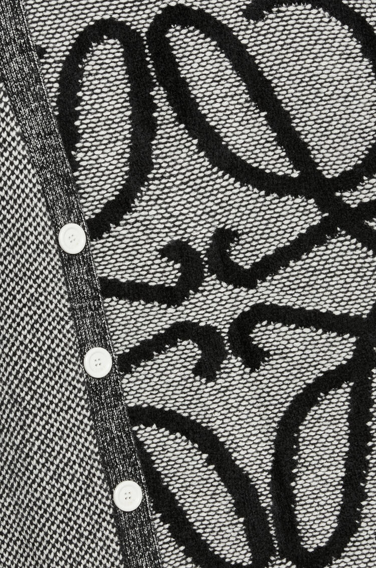 LOEWE Anagram cardigan in wool Black/White