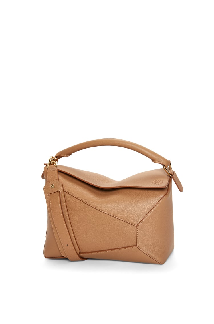 Small Puzzle bag in soft grained calfskin Toffee - LOEWE