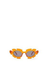 LOEWE Flower sunglasses in injected nylon Transparent Orange