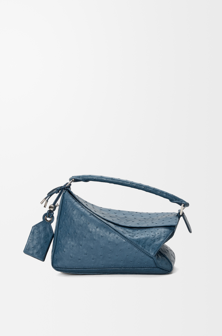 LOEWE 스몰 페더라이트 퍼즐 백 - 오스트리치 데님