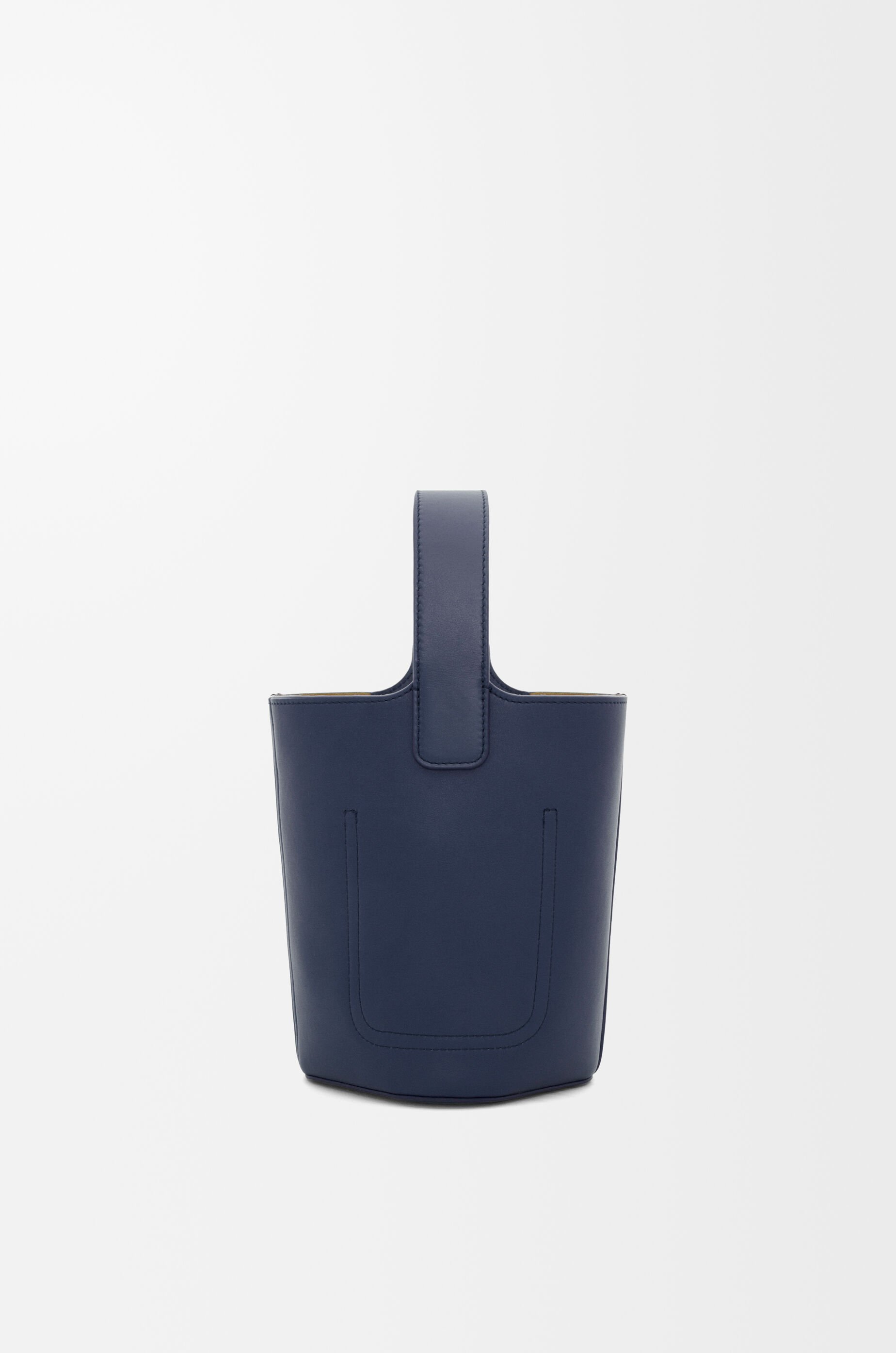 ペブル バケットバッグ ミニ（スムースカーフ） ブルー - LOEWE