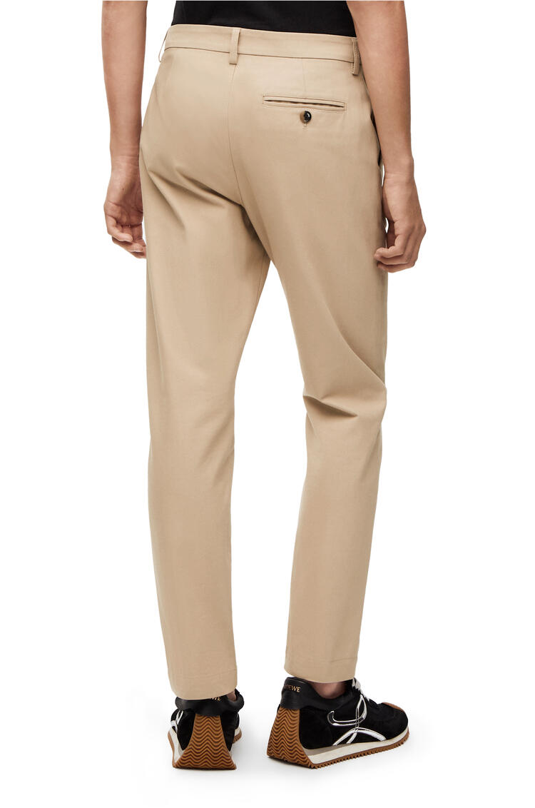 LOEWE Tapered chino trousers in cotton Beige