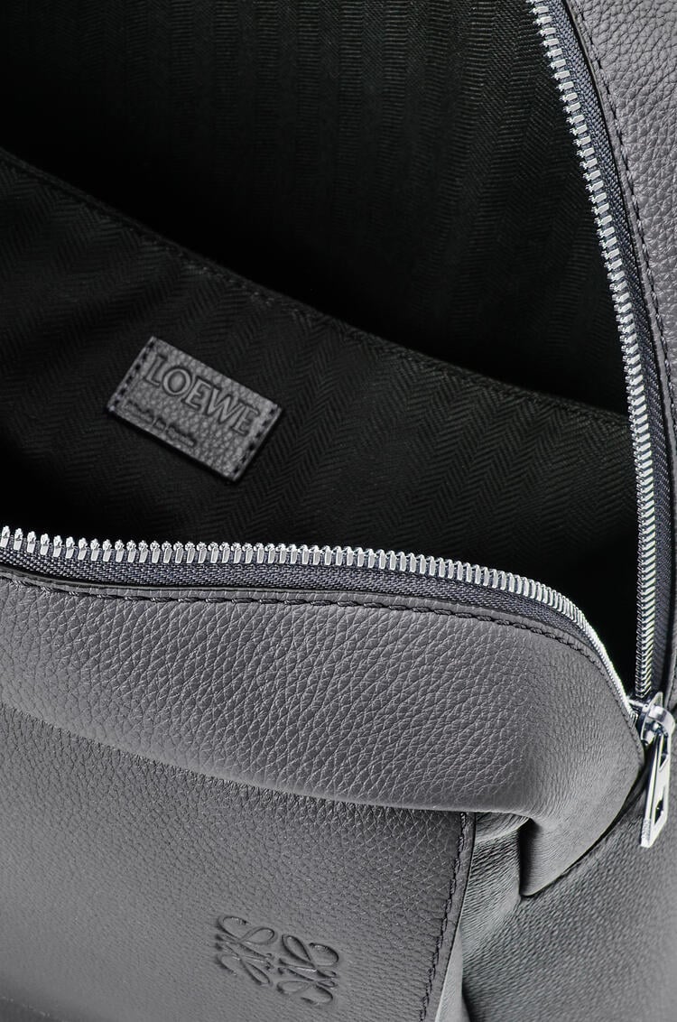 LOEWE Military backpack in soft grained calfskin Anthracite