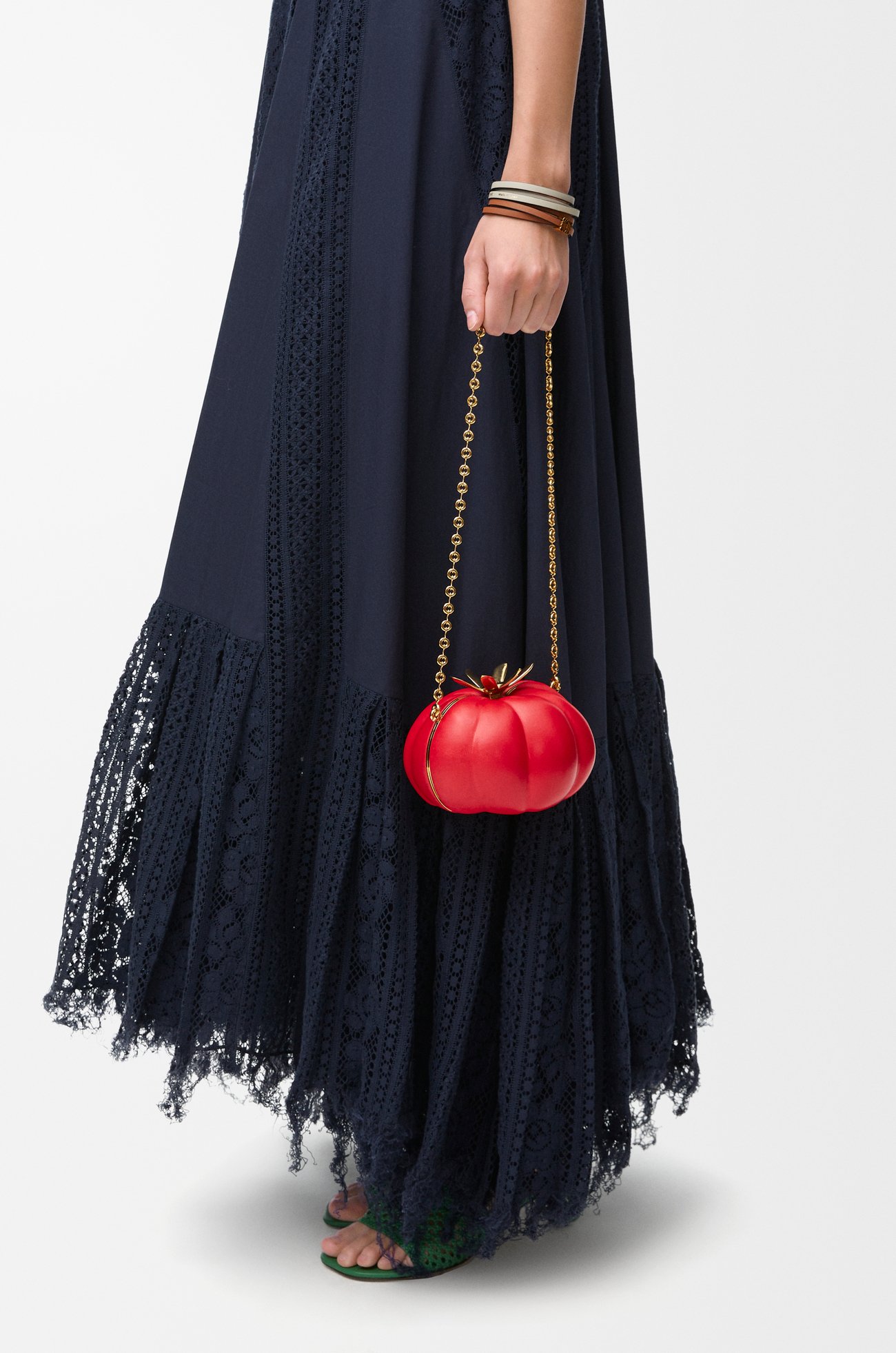 LOEWE Tomato clutch in nappa lambskin Red