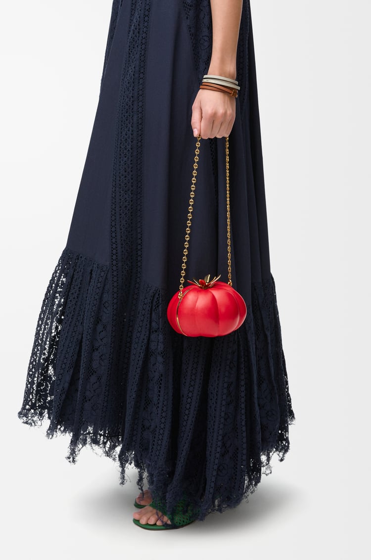 LOEWE Tomato clutch in nappa lambskin Red