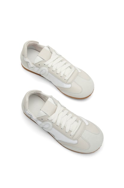 LOEWE 牛皮革和尼龙芭蕾舞跑鞋 White/Off-white plp_rd