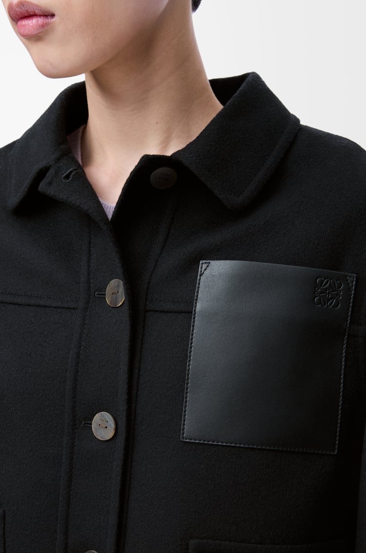 LOEWE Workwear jacket in wool and cashmere Black
