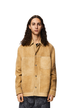 LOEWE Corduroy workwear jacket in linen Beige plp_rd
