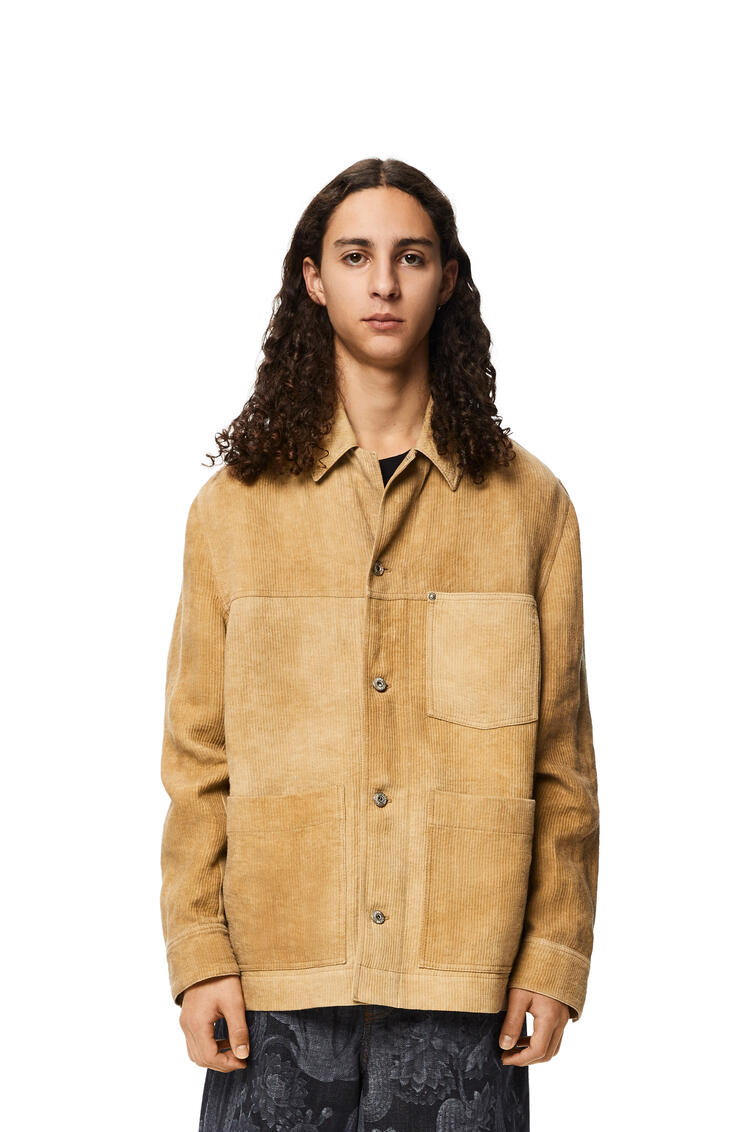 LOEWE Corduroy workwear jacket in linen Beige pdp_rd