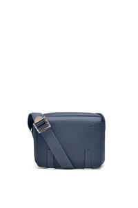 LOEWE XS Military messenger bag in soft grained calfskin Onyx Blue