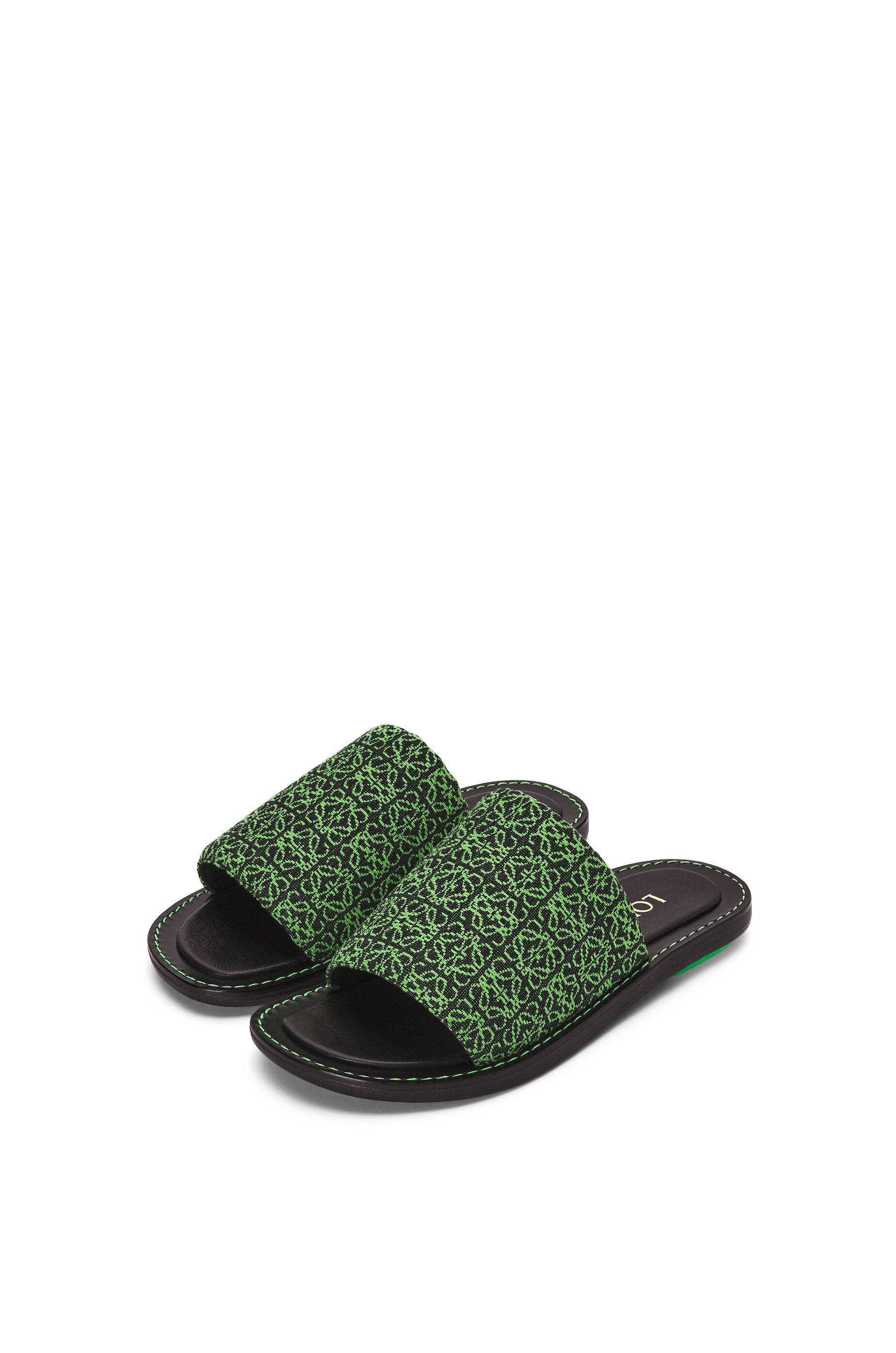 スライド(アナグラム ジャカード&カーフ) Apple Green/Deep Navy スライド(アナグラム ジャカード&カーフ) Apple Green/Deep Navy