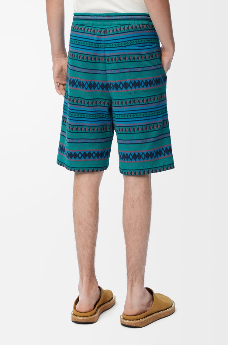 LOEWE Shorts in cotton Blue/Multicolor