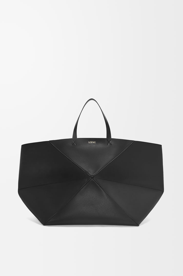 LOEWE パズルフォルドトート XXL（シャイニーカーフ） ブラック