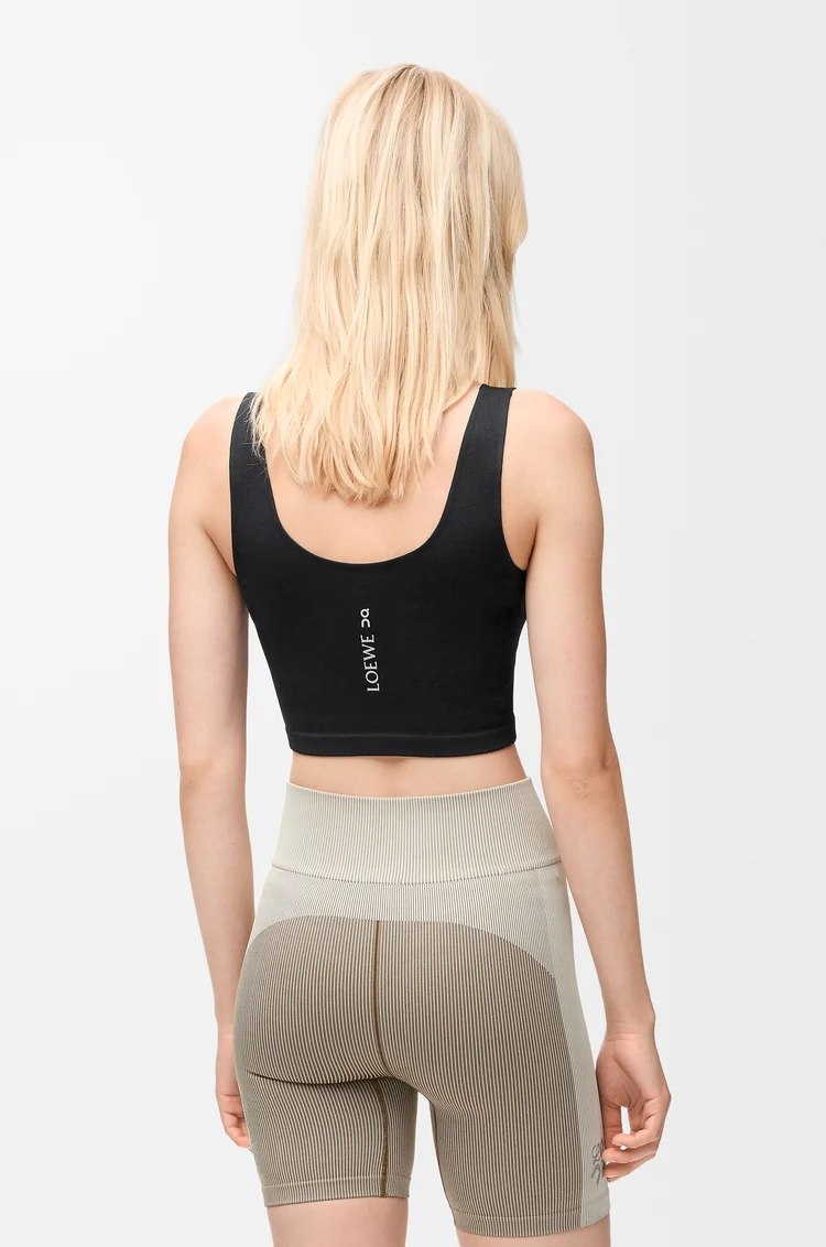 LOEWE Seamless bra in technical jersey Black